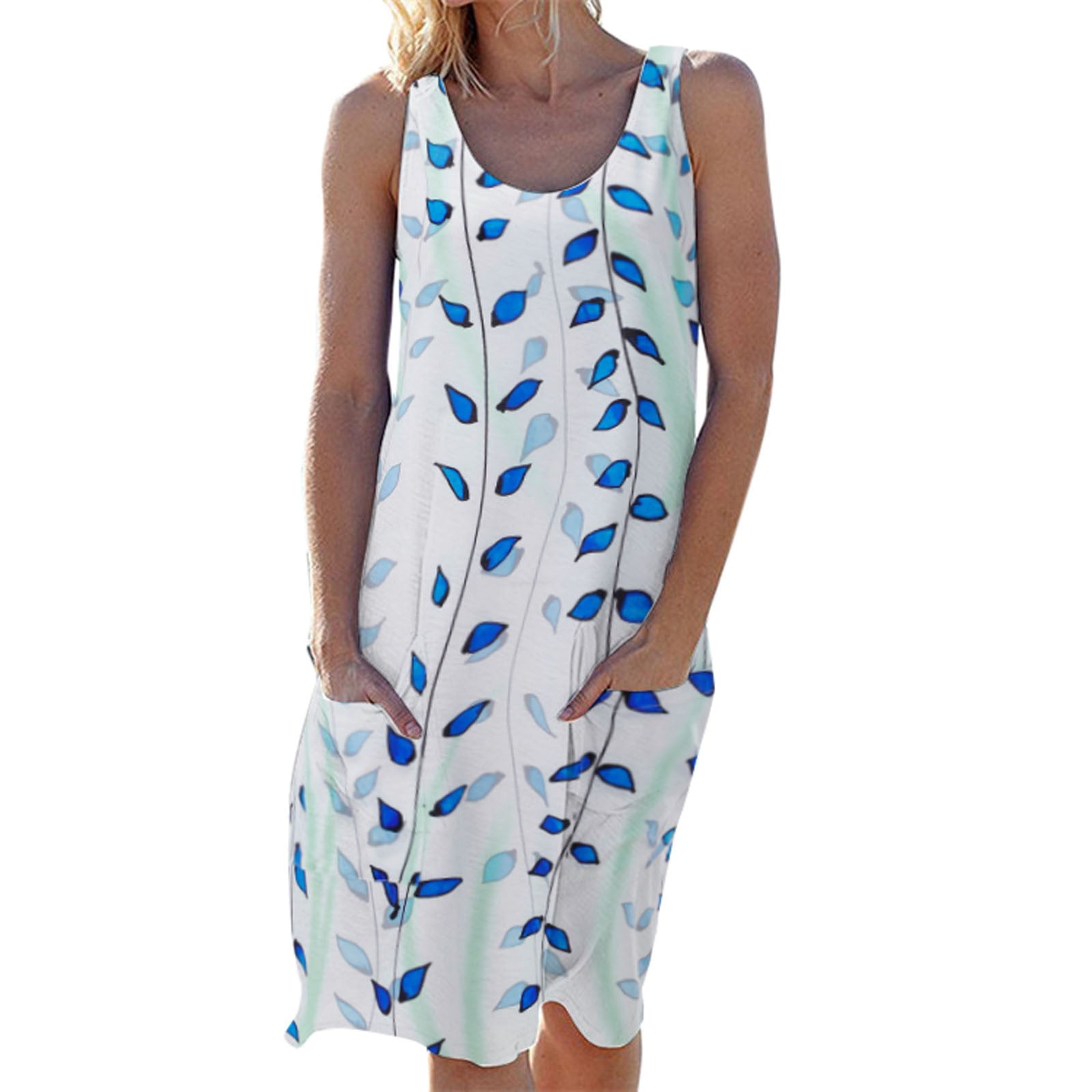 ZIZOCWA Plus Size Goth Dress Backless Casual Dress Women'S Summer