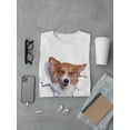 thumbnail image 3 of Corgi Peaking Out T-Shirt Men -Image by Shutterstock, Male Small, 3 of 4