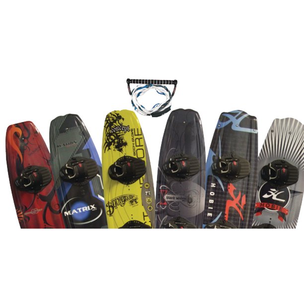 Hydroslide WB100P Wakeboard Package with Rope, Assorted Colors