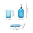 thumbnail image 2 of Unique Bargains Bathroom Accessories Kit 3Pcs Blue, 2 of 4