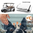 thumbnail image 6 of chaqlin Boston Terrier Golf Cart Seat Covers Quick Install, for Sports, Golf Seat Covers, Compatible with EZGO & Club Car Most Club Cars Golf Carts, 6 of 8