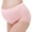 Pink, variant on Women’s Cotton Maternity Panties, Adjustable Underwear HighCut Brief, 2-Pack