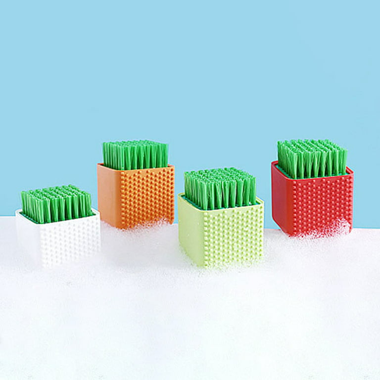  Selaurel 2 Pack Silicone Laundry Brush Scrub Multi-use  Household Cloth Washing Brush Dual-use Scrubbing Brush for Clothes  Underwear Shoes, Plastic Soft Cleaning Tool : Health & Household