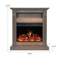 thumbnail image 3 of Cambridge Sienna 34-In. Electric Fireplace Heater with Walnut Mantel, Enhanced Log Display, Multi-Color Flames, and Remote Control, 3 of 9