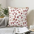 thumbnail image 4 of KLL Different Meat Decorative Throw Pillow Covers Velvet Soft for Couch Sofa Bedroom Living Room Outdoor (No pillow core)- 16"x16", 4 of 5