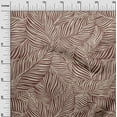thumbnail image 3 of oneOone Georgette Viscose Brown Fabric Leaves Quilting Supplies Print Sewing Fabric By The Yard 42 Inch Wide, 3 of 6