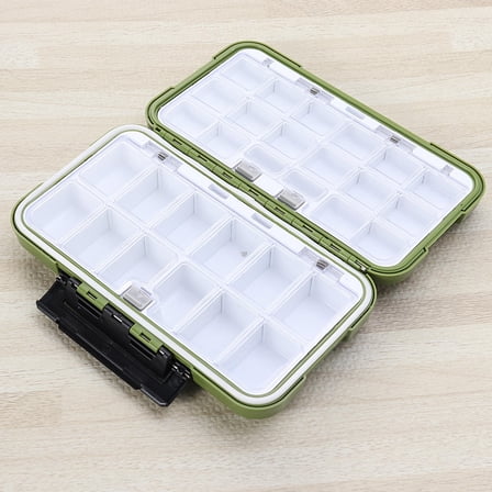FUTUREORYY Fishing Storage Box Fishing Hook Box Green Silicone Accessories Container 1Set