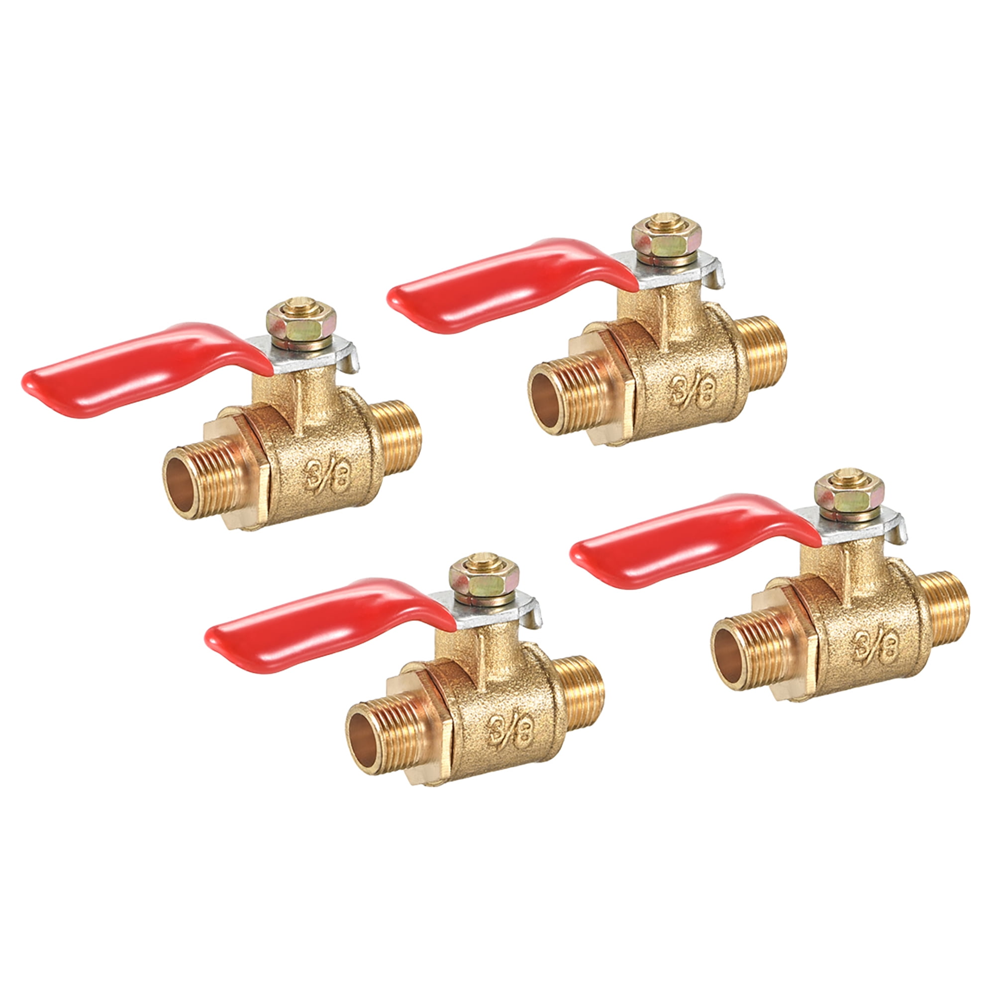 Brass Air Ball Valve Shut Off Switch 1/8" NPT Male to Male Pipe Coupler