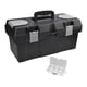 thumbnail image 1 of Caja de herramientas portátil, contenedor de almacenamiento, contenedor ergonómico negro, estuche rígido de viaje para Bandeja de 405 x 195 x 185 cm, 1 of 8