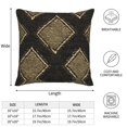thumbnail image 2 of Multi-Size Linen Sofa Pillow Cover Invisible Zipper Open And Close Strong Use For Sofa Chair Garden Sofa Car Argyle Plaid Khaki_1 16"X16", 2 of 8