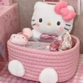 thumbnail image 6 of Hello Kitty Storage Basket Cute Box Bedroom Decoration Birthday Gift Home Decorative, 6 of 10