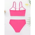 thumbnail image 5 of Uccdo 7-16T Girls Summer Swimsuits, Teenager Big Girls Solid Bikinis Bathing Suit, 2 Pieces, Size 8-13 Years, 5 of 7