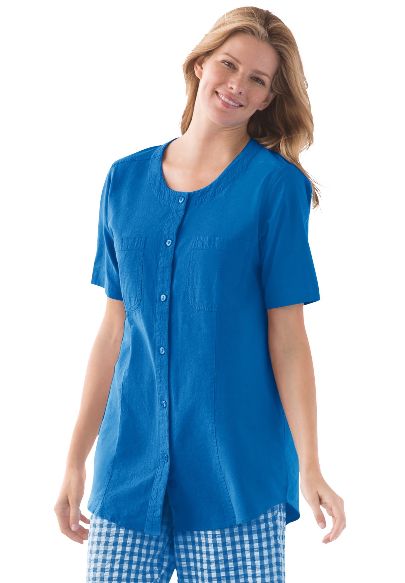 Crinkle cotton shirts women's Clearance