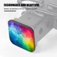 thumbnail image 3 of Hitch Cover Fits For 2-Inch Hitch,Abstract Background With Rainbow-Colored Clouds In Watercolor Stylerubber Trailer Hitch Cover Tube Plug Insert,Car Exterior Accessories, Receiver Tube Hitch Plug, 3 of 6