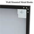thumbnail image 5 of ANYHI 60"x40" Oversized Modern Rectangle Bathroom Mirror with Black Frame Decorative Large Wall Mirrors for Bathroom Living Room Bedroom Vertical or Horizontal Wall Mounted mirror with Aluminum Frame, 5 of 11