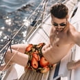 thumbnail image 2 of luoweisi Men's Beach Shorts Quick Dry Swim Trunks with Mesh Lining Fruit L, 2 of 5