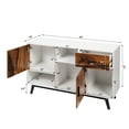 thumbnail image 3 of Costway Armoire de Rangement Buffet avec Présentoir Étagères Portes et Tiroirs Buffet Moderne, 3 of 10