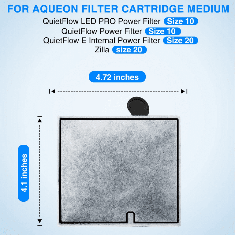 Zilla replacement top filter cartridges medium