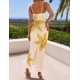 thumbnail image 4 of Vestido largo ZESICA para mujer, estampado floral, tirantes finos, 4 of 8