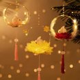 thumbnail image 2 of Portable Luminous Lantern Simulation Flowers Tassel Charms DIY Educational Toy Atmosphere Decoration Cute Handmade LED Rabbit Lotus Lamp Glowing Ornament for New Year, 2 of 7