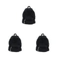 thumbnail image 3 of Decodeary Stylish Unisex Backpack With Large Capacity And Adjustable Straps Durable Cloth School Backpack School Bag Book Bag black 3Set, 3 of 6
