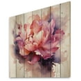 thumbnail image 2 of Designart "Coral Dreams Peony Perceptions" Floral Print on Natural Pine Wood, 2 of 5