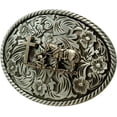 thumbnail image 2 of Moranse Religion Cross Cowboy Kneeling Prayer And Horse Design Belt Buckles, 2 of 5
