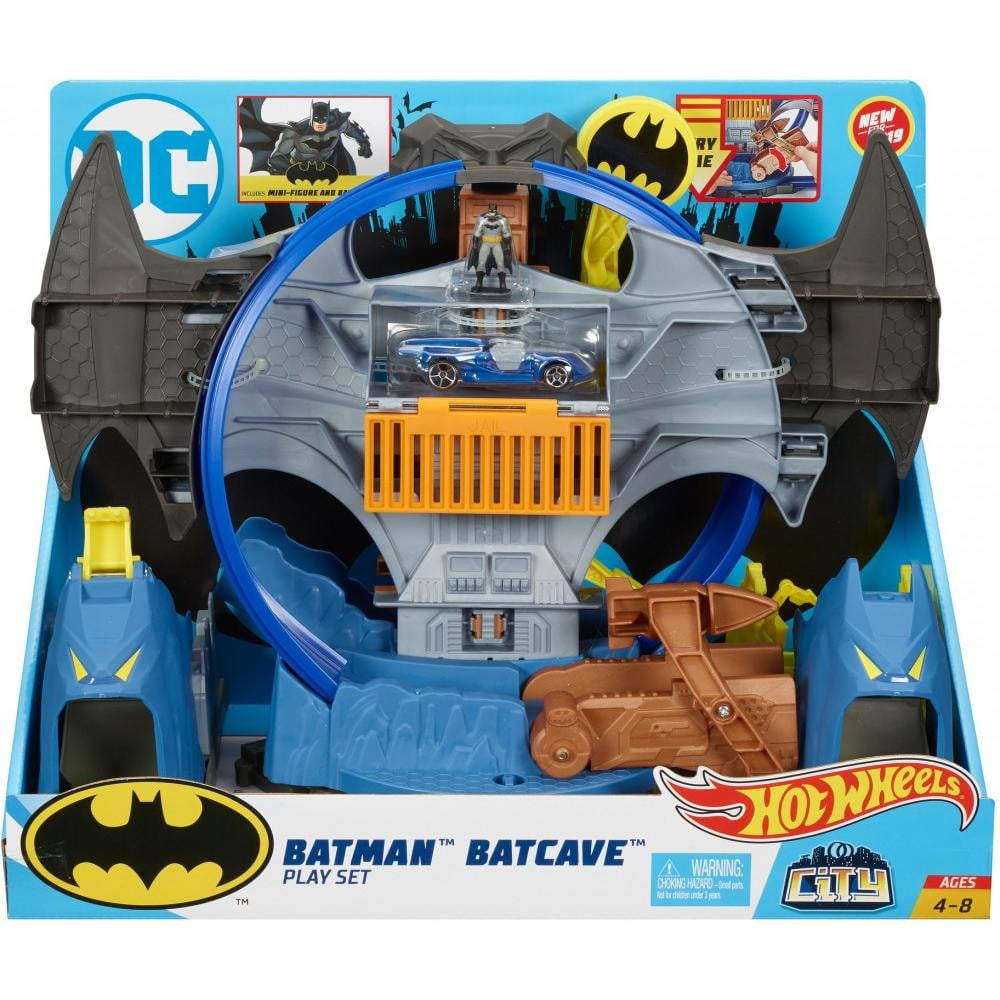 hot wheels city batman batcave trackset
