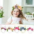 thumbnail image 1 of Xihbxyly Diadema Floral, Diseño Floral Caprichoso, Material Plástico Cómodo, Accesorio para Fiesta, Regalo de Cumpleaños o Navidad, Versátil para Disfraz o Look Diario, Ajuste Ajustable., 1 of 1