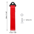 thumbnail image 2 of Unique Bargains 2pcs Red Universal Vehicle Replacement Towing Hook Bumper Trailer Belt Strap, 2 of 5