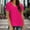 Hot Pink, variant on Women Fashion Solid V Neck Short Sleeve Shirt Chiffon Shirt Casual Pearl Top Athletic Top Top Women Loose Casual Short Sleeve Extra Large Women Long Sleeve Undershirt for Women Striped Short Sleeve