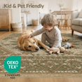 thumbnail image 4 of ODIKA 8'x10' Washable Area Rug Forest Terracotta Bold Geometric Decorative Border Sage Alfombra for Living Room, Under Sectional, Family , Durable, Non-Slip, 4 of 7
