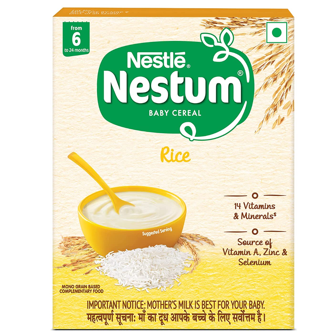 Nestle Nestum Baby Cereal Rice From 6 To 24 Months BIB Pack 300g Nestle Nestum Baby Cereal Rice From 6 To 24 Months BIB Pack 300g