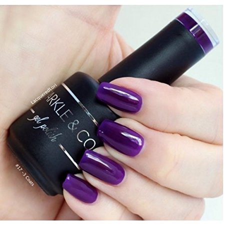 Gel lor 017 Solid Dark Purple Soak Off UV/LED Gel Nail Polish 15ml
