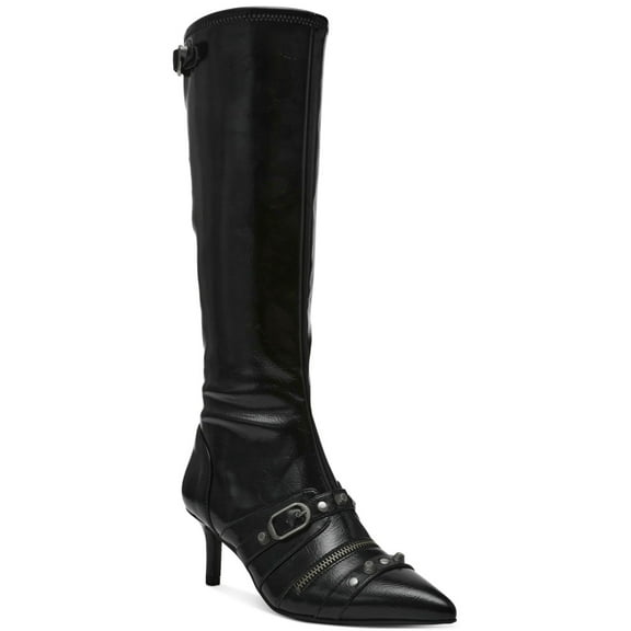 Wild Pair Womens Monro Dress Boots Black Crinkle 7.5M