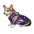 thumbnail image 7 of Fotbe Floral Hippie Mushrooms Print Small Dog Sweater Hoodies Pet Grey Hooded Soft Fleece Sweatshirts with Pocket Fall Winter Puppy Cat Sweaters Warm Clothes-X-Small, 7 of 7