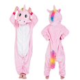 thumbnail image 3 of Pijamas Kigurumi de animales para niños y niñas, ropa de dormir de unicornio, monos de lana de Colar de invierno, mono de Anime, novedad, 3 of 5