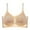 Beige, variant on Black Womens Jelly Halter Bras Wireless Seamless Full Coverage Breathable Elastic Strap Solid Color Push Up Stretchy Comfy Bralettes Support Lightweight Bras