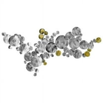 Empire Art Direct ADM-5027-2449-R Flying Discs Hand Painted Etched Metal Wall Sculpture