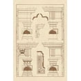 thumbnail image 2 of Buhlmann, J. 13x18 White Modern Wood Framed Museum Art Print Titled - Doric and Tuscan Orders, 2 of 4
