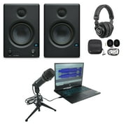 Pair Presonus Eris E4.5 Powered 4.5" Studio Monitors+USB Microphone+Headphones