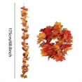 thumbnail image 3 of Guirnaldas de Acción de Gracias 2 Piezas Guirnalda de Otoño Artificial Hojas de Arce Guirnalda de Otoño Decorativa de 5.8 Pies para de Puerta de Chimenea, 3 of 5