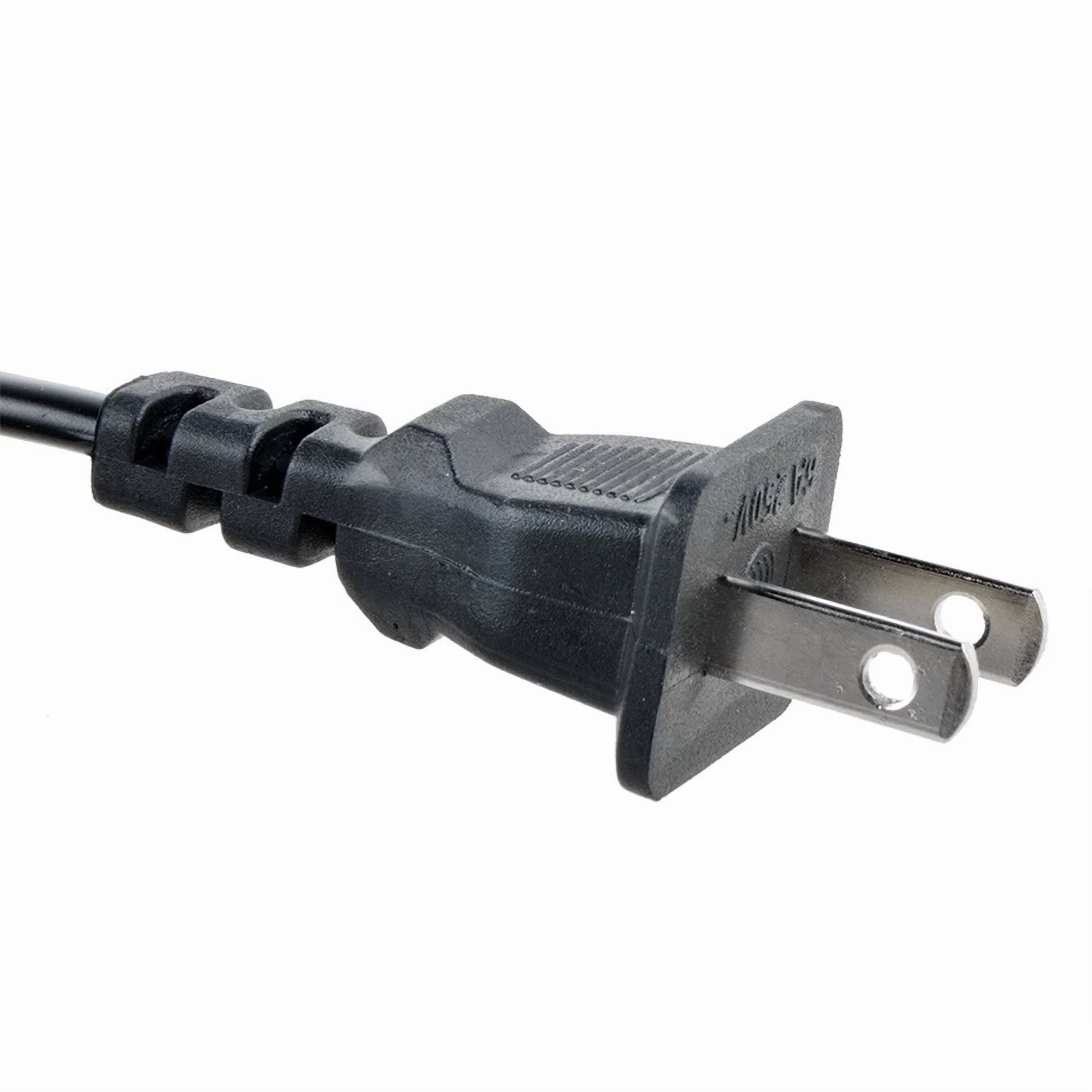 BUTTERFLY- 5Ft Us 2-P 2Pin Two Prongs Port Ac Power Cord Cable Connector For Ps2 Ps3 Slim