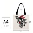 thumbnail image 2 of Bolso Tote Cow Village Life-Gran Capacidad Lino, 2 of 3