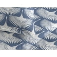 thumbnail image 3 of Ambesonne Bird Print Quilted Bedspread Set 3 Pcs, Simple Traditional Motif, Queen, Slate Blue and White, 3 of 4