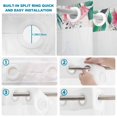 thumbnail image 4 of No Hook Shower Curtain, Pink Flamingo Shower Curtains for Bathroom with See Through Top Window, Tropical Botanical Summer Flower Rustic Waterproof & Washable Bath Curtain Narrow 54"x78", 4 of 9