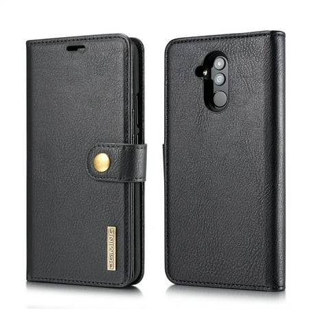 DG.MING Crazy Horse Texture Flip Detachable Magnetic Leather Case for Huawei Mate 20 Lite / 7, & &