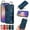 Blue, variant on TECH CIRCLE Case for Samsung Galaxy A24 4G (6.5") 2023 - Lightweight Leather Phone Case with Stand & Card Holder & Buckle & Hand Strap, Protective Functional Cover, Pink
