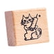 thumbnail image 5 of Sellos de gato para niños, sello cuadrado pequeño en bloque de madera, animal dulce para tarjeta Enfermero, 5 of 9