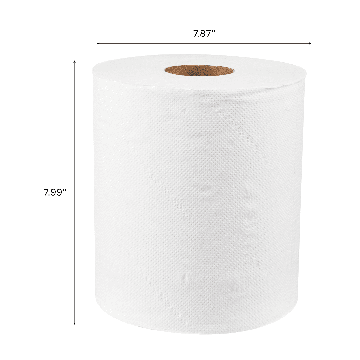 Karat 2-Ply Center Pull Commercial Paper Towel, White - Case of 6 rolls (3600 sheets)